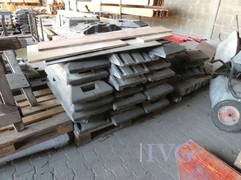 Posten Bauzaunfüße (Kunststoff/Beton)